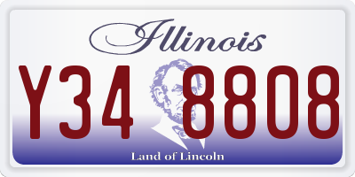 IL license plate Y348808