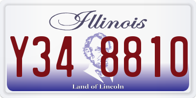 IL license plate Y348810