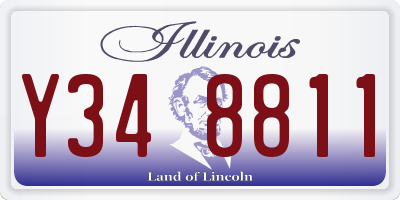 IL license plate Y348811