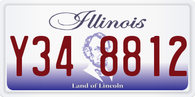 IL license plate Y348812