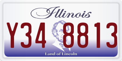 IL license plate Y348813
