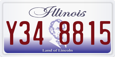 IL license plate Y348815