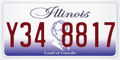IL license plate Y348817