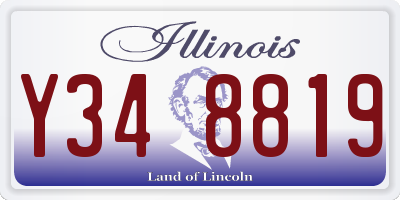 IL license plate Y348819