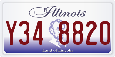 IL license plate Y348820