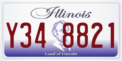 IL license plate Y348821
