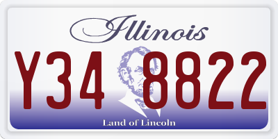 IL license plate Y348822