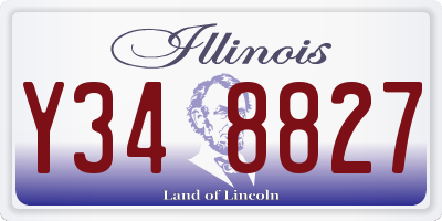 IL license plate Y348827