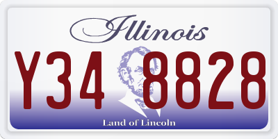 IL license plate Y348828