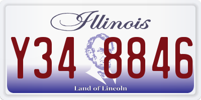 IL license plate Y348846