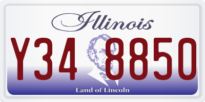 IL license plate Y348850