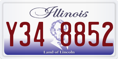 IL license plate Y348852