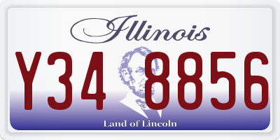 IL license plate Y348856