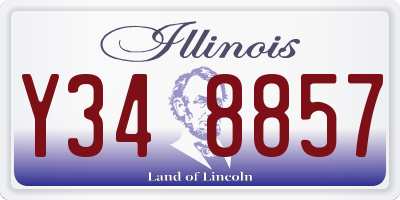 IL license plate Y348857