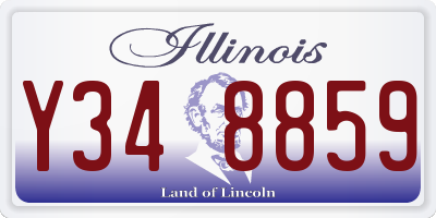 IL license plate Y348859