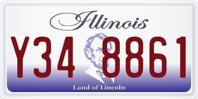 IL license plate Y348861