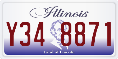IL license plate Y348871