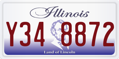 IL license plate Y348872