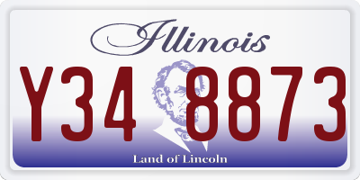 IL license plate Y348873