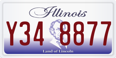 IL license plate Y348877