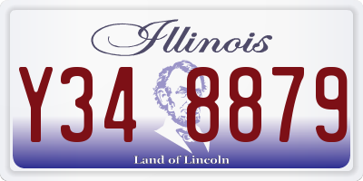 IL license plate Y348879