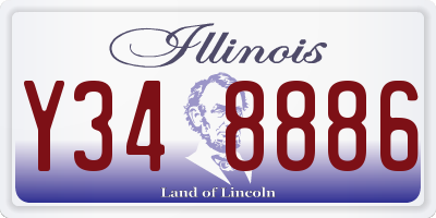 IL license plate Y348886