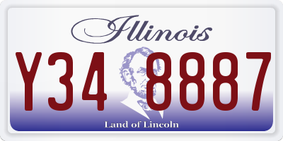 IL license plate Y348887