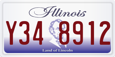 IL license plate Y348912