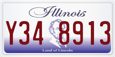 IL license plate Y348913
