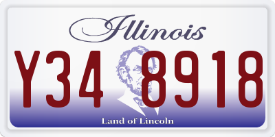IL license plate Y348918