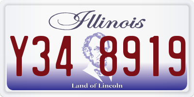 IL license plate Y348919