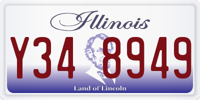 IL license plate Y348949
