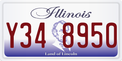 IL license plate Y348950
