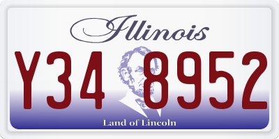 IL license plate Y348952