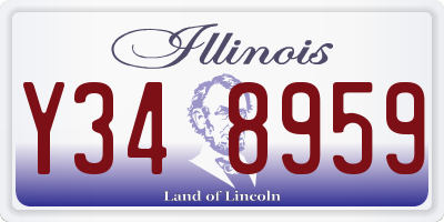IL license plate Y348959