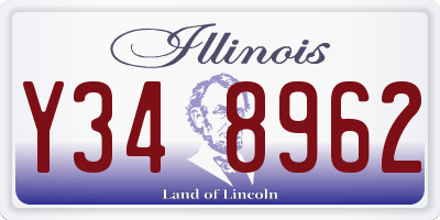 IL license plate Y348962