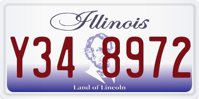 IL license plate Y348972