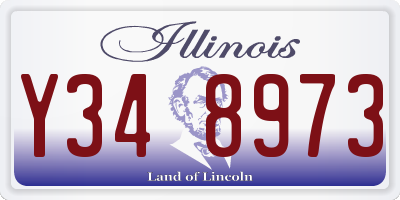 IL license plate Y348973