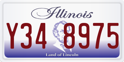 IL license plate Y348975