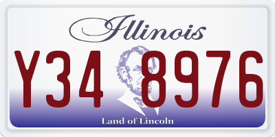IL license plate Y348976
