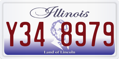 IL license plate Y348979