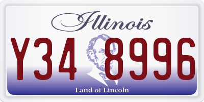 IL license plate Y348996