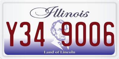 IL license plate Y349006