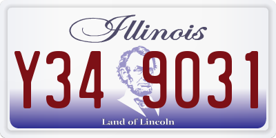 IL license plate Y349031