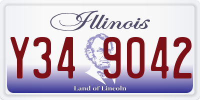 IL license plate Y349042
