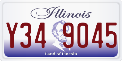 IL license plate Y349045