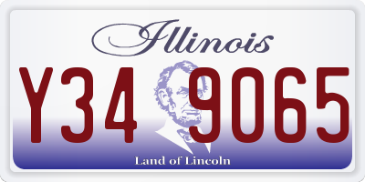 IL license plate Y349065