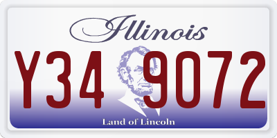 IL license plate Y349072
