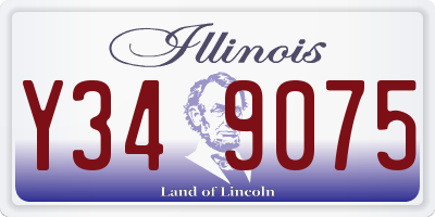 IL license plate Y349075