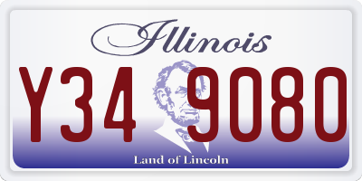 IL license plate Y349080